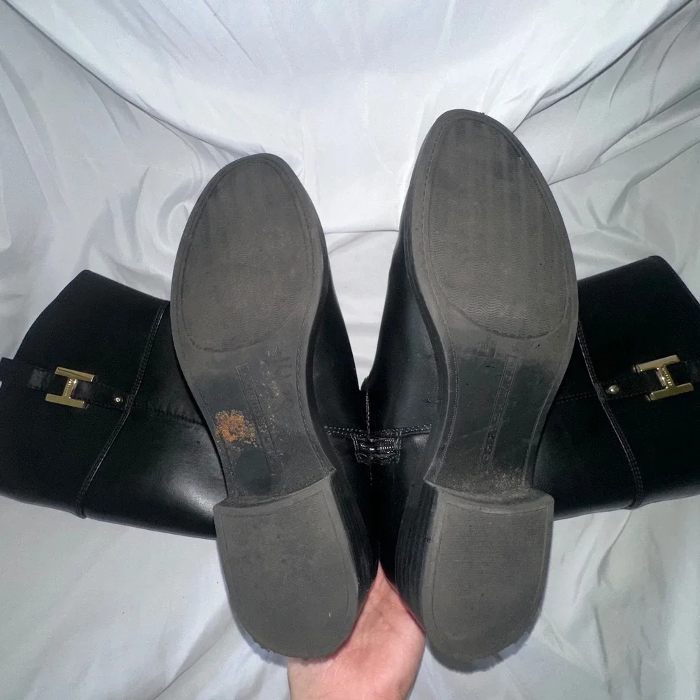Tommy Hilfiger Black Riding Boots Size 7 1/2